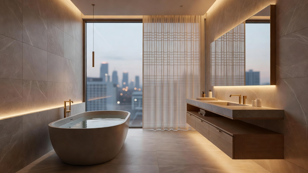 Concrete Bathtub