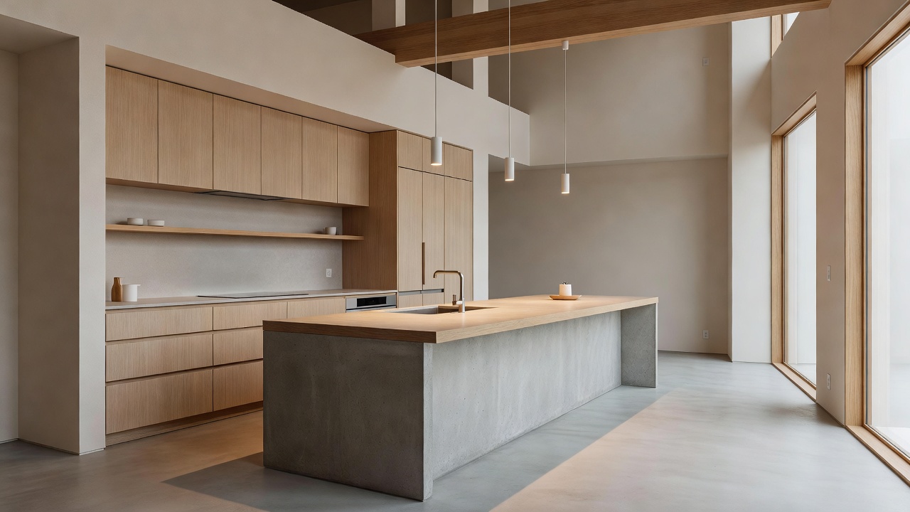 Concrete Island Kitchen